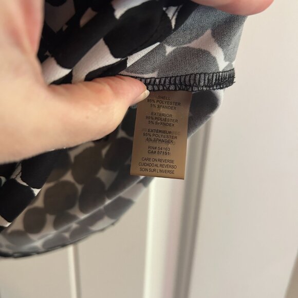 Calvin Klein Women's Polka Dot Black and White Shell Top Size XL - Picture 5 of 6